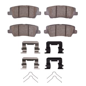 Cadillac CTS Ceramic Brake Pads - Rear - R1 Concepts - R1 Ceramic Pads & Hardware Kit - `13-`19